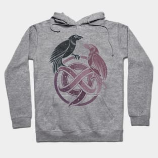 Hugin and Munin Viking God Mythology Ravens Hoodie